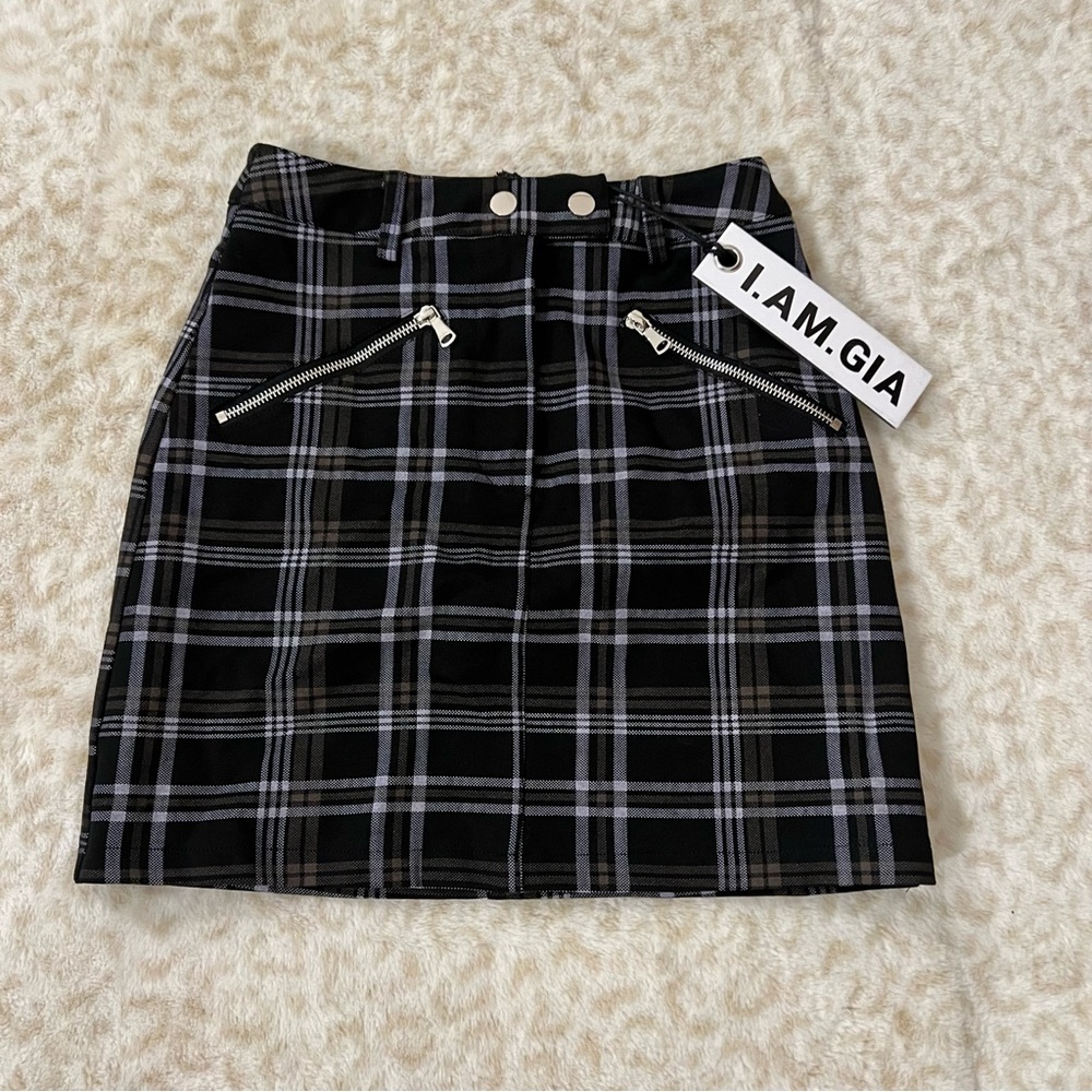 I AM GIA Plaid Skirt